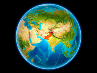 Pakistan on Earth from space