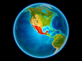 Mexico on Earth from space