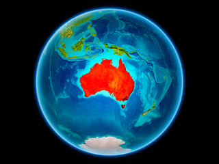 Australia on Earth from space