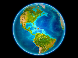 Dominican Republic on Earth from space