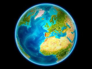 Portugal on Earth from space