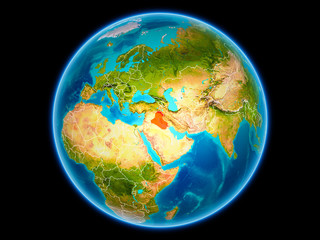 Iraq on Earth from space