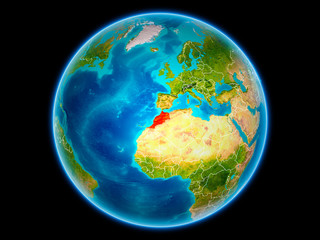 Morocco on Earth from space