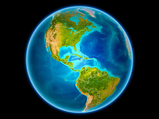 Jamaica on Earth from space