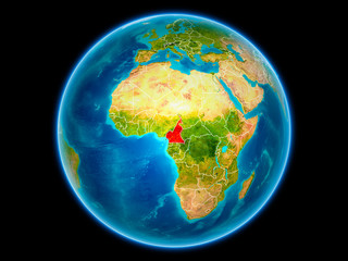 Cameroon on Earth from space