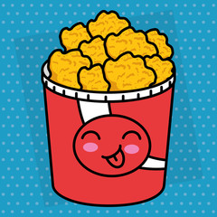 chicken nugets pot kawaii character