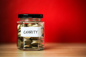 Saving For Charity Concept