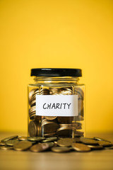 Saving For Charity Concept