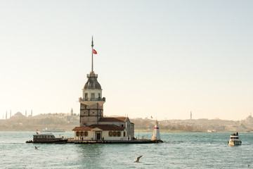 Maidens Tower located in Istanbul