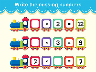 A math number worksheet