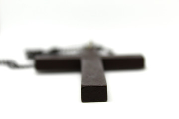 Wooden Christian cross background. Christianity symbol. Christianity Concept. Faith hope love concept.