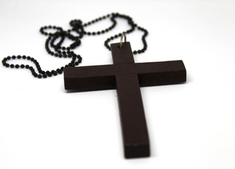 Wooden Christian cross background. Christianity symbol. Christianity Concept. Faith hope love concept.