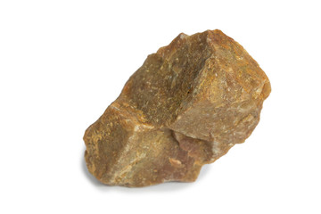 Quartzite stone isolated on white background
