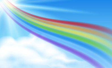 rainbow in the sky