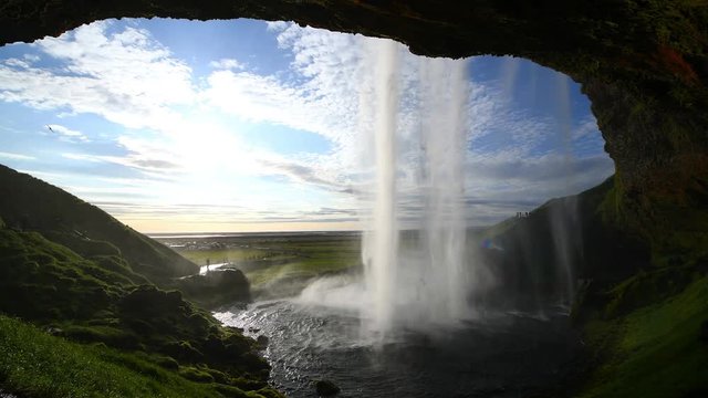 Waterfall in Iceland (Seljalandsfoss)