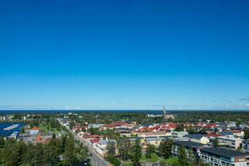 Aerial view to Raahe town