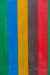 wall of colorful paint cement