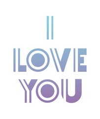 love message with hand made font vector illustration design