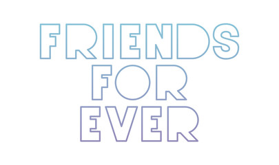 friendly message with hand made font vector illustration design