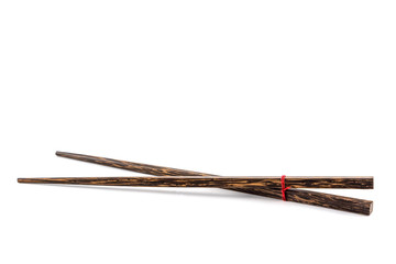 Wood Chopsticks isolated on white