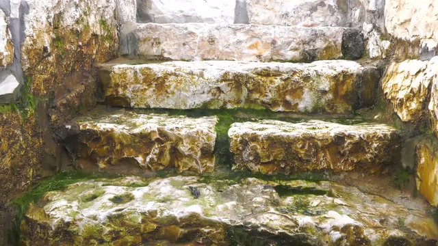 Aryas Steps Carnlough Harbour Glencloy Co. Antrim Northern Ireland