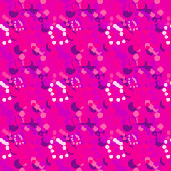 Fototapeta na wymiar Seamless background pattern with various colored circles.