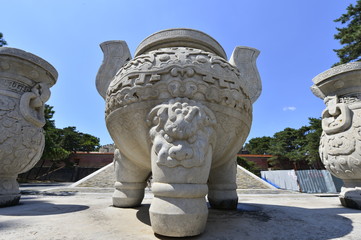 The ancient Chinese buildings