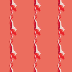 Seamless pattern background of multicolored lines with scribbler.