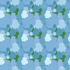 Seamless background pattern with various colored spots.