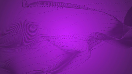 Colored flowing fabric.