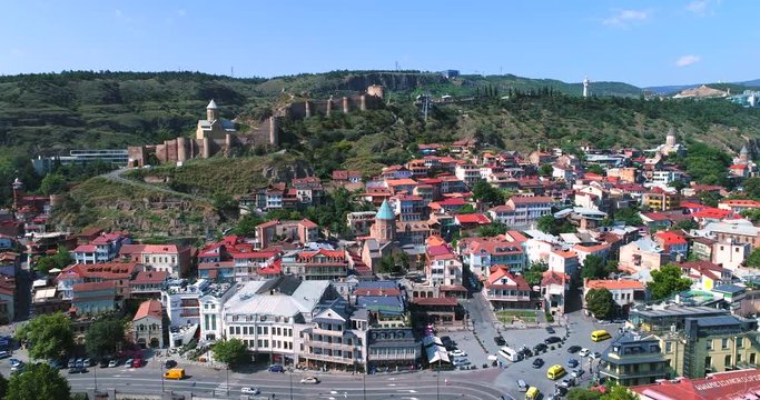 Tbilisi Georgia Aerial Cityscape 5