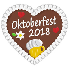 gingerbread heart Oktoberfest 2018