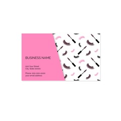 Makeup art business card vector template