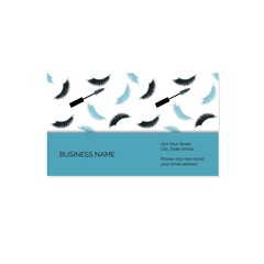 Makeup art business card vector template