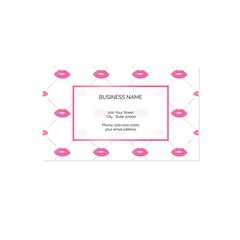 Makeup art business card vector template