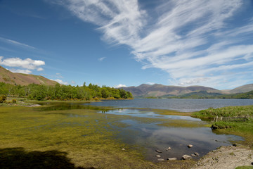 Scenery at foot of Derwentwater near Borrowdale, Lake District