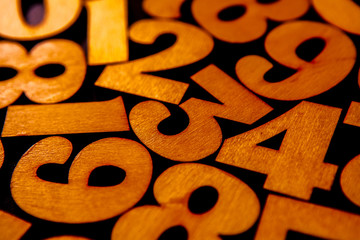 Background of numbers. from zero to nine. Background with numbers. Numbers texture.