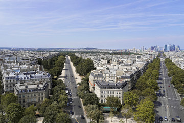 Panorama, Aussicht, vom Arc de Triomphe, Paris, Frankreich, Europa