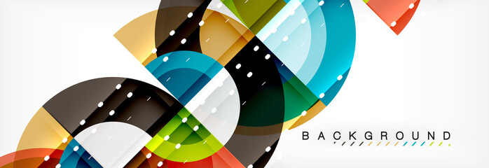 Vector circular abstract background