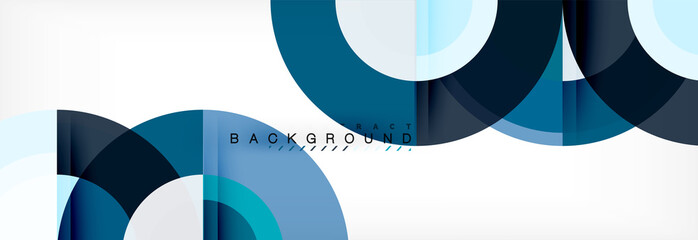 Obraz premium Vector circle abstract background