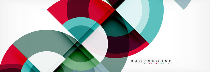 Fototapeta premium Vector circle abstract background