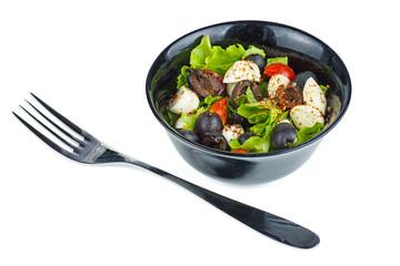 Fresh Greek salad in a bowl
