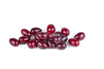 Cornels isolated on a white background