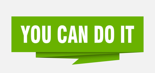 Fototapeta premium you can do it