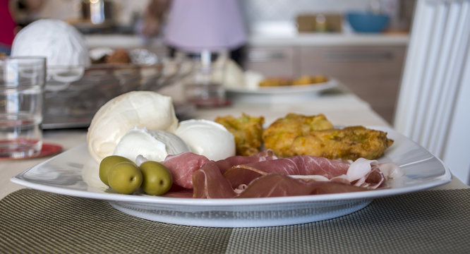 Cold summer dish, diet mediterranean, from Italy
