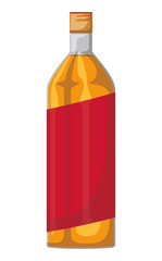 alcoholic beverage bottle icon vector illustration design