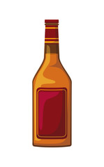 alcoholic beverage bottle icon vector illustration design