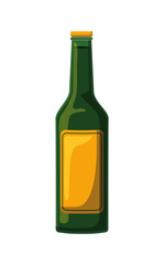 alcoholic beverage bottle icon vector illustration design
