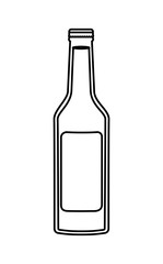 alcoholic beverage bottle icon vector illustration design
