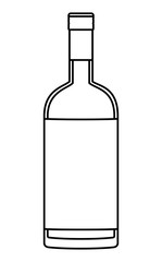 alcoholic beverage bottle icon vector illustration design